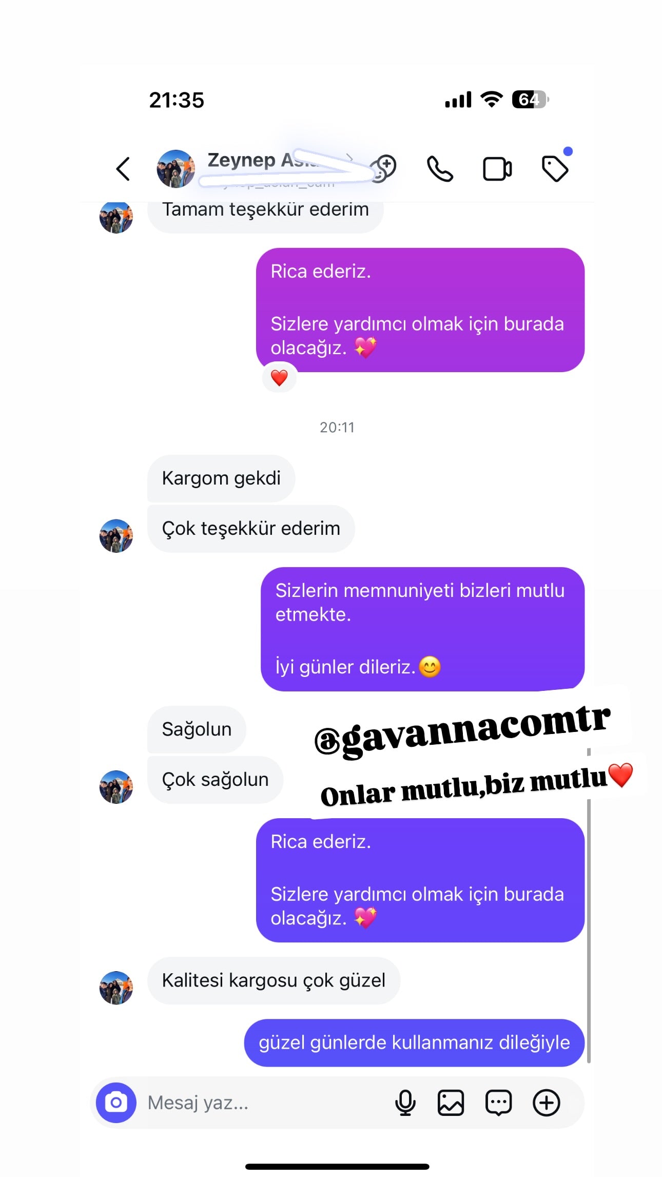Müşteri fotoğrafı