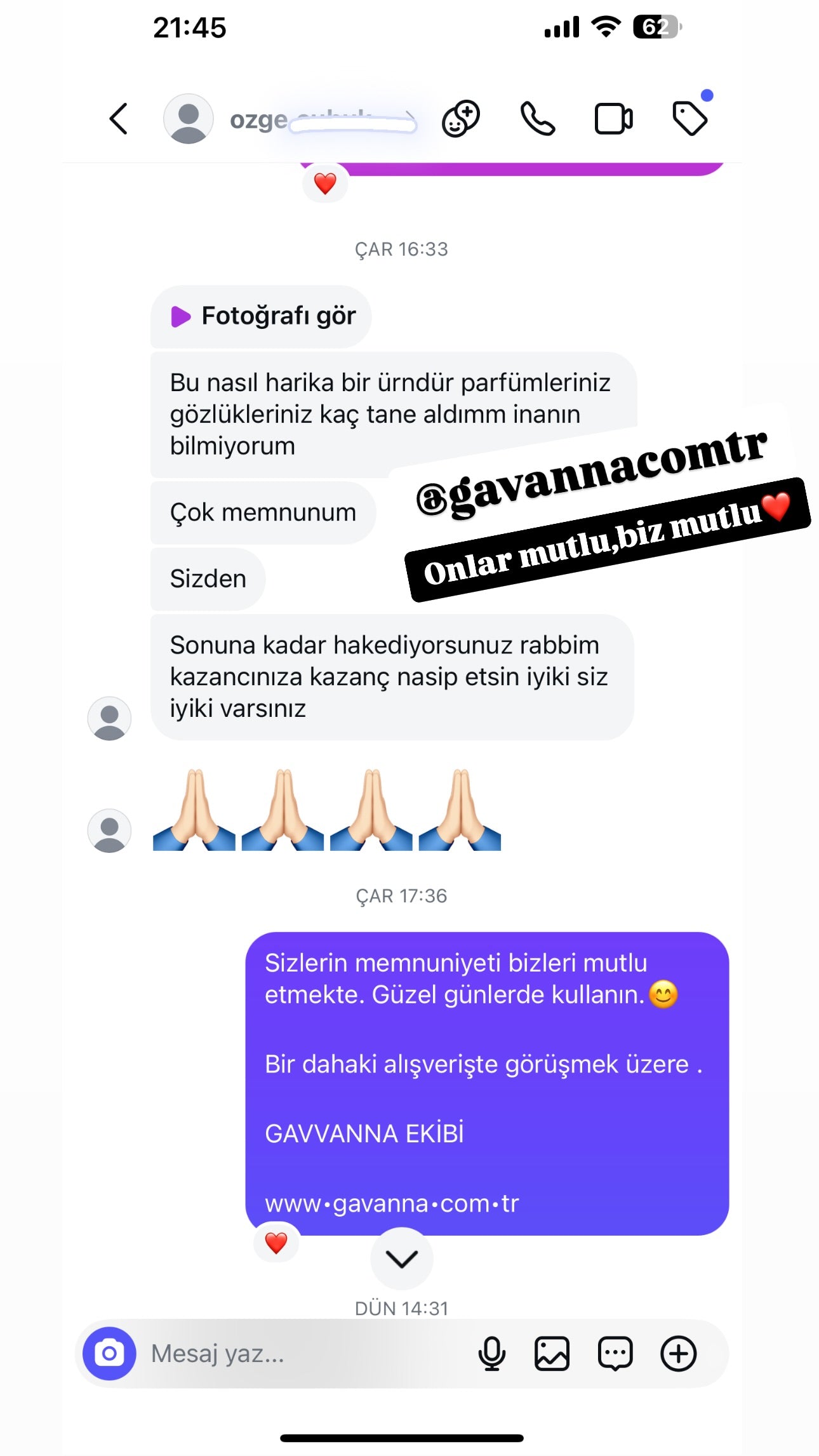 Müşteri fotoğrafı