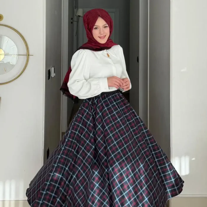 EKOSE DESENLİ KLOŞ ETEK